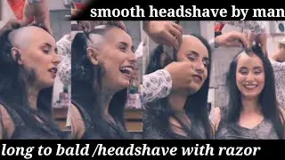 Happy Headshave Day | trendy headshave videos | women headshave by man girl self headshave by razor