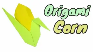 Origami Corn - How to make a Paper Corn - Easy Paper Craft || Tutorials