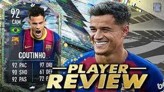 WTF?!🤯 92 FLASHBACK COUTINHO PLAYER REVIEW! - FIFA 21 ULTIMATE TEAM