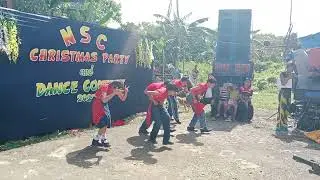 Cristmas party and dance contest #santillan #Montecalvofam