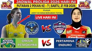 🔴 Jadwal Proliga 2026 Hari Ini -21 Februari 2026 -Gresik Petrokimia vs Pertamina Enduro -Live MojiTv