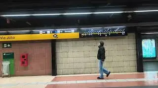 Metro Barcelona L4 Mini Trayecto de Via Júlia a Trinitat Nova en Serie 2145