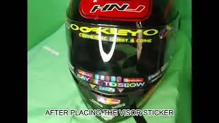 Helmet Visor Sticker