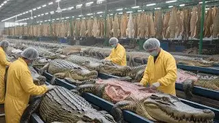 Inside the Crocodile Leather Factory – The Process of Turning Crocodile Leather into Luxury Handbags