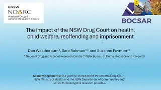 The impact of the NSW Drug Court on health and social functioning