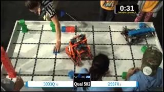 VEX IQ Qualification Match 503 - Discobots 2587x (264pts)