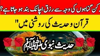 Ken gonaho Ki Wajah Se Rizq Ruk Jata Hai? | Quran o Hadith | Hadees Nabvi ﷺ | charagh E imaan