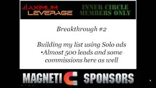 Daegan Smith's Maximum Leverage Breakthrough Closure Contest - Dave Gardner