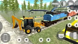 JCB vs Train 😱 Railway Track Par Sabse Khatarnak Stunt | Indian Bikes Drive 3D