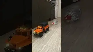 Rc Урал тянет!! Какой звук мотора получился!!!
