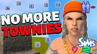 How to Make a Hood WITHOUT TOWNIES in Sims 2! (FAST AND EASY)