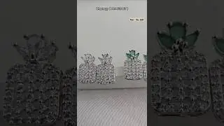 Get that perfect pair of Platinum look Cubic Zirconia ( CZ ) Earrings #jewel #manufacturer #earrings