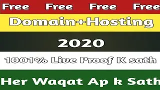 How to get free domain+hosting 2020|How to get a domain name for free||free domain||free .com domain