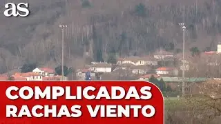Las RACHAS de VIENTO dificultan el ATERRIZAJE de AVIONES en Loiu (Bizkaia)