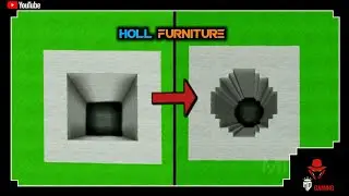 ⬜ mini block craft 3d || holl furniture in mini block craft