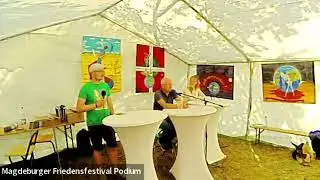 Patrik Baab und Angela Mahr im Gespr&auml;ch