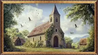 Summer Village Church | TV Wallpaper | Peaceful Vintage Painting for TV