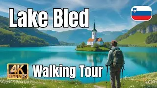 [4K] 🇸🇮 Walk in the Nature 🌳🗻 Quiet and Peaceful Morning Walk at Lake Bled, Slovenia 🐦
