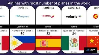Top Airlines With The Biggest Aircraft Fleets In The World | Plane Count Comparison