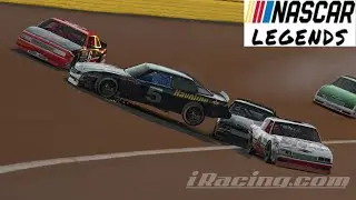 Trying to Navigate Lapped Traffic Successfully - iRacing NASCAR Legends Fixed Legacy Charlotte