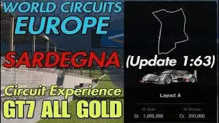 GT7 - Sardegna - Circuit Experience - Italy - All Gold - Top 10 Stars - Update 1:63