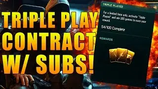 ROAD TO 100 WINS TRIPLE PLAY CONTRACT w/ SUBSCRIBERS! | BLACK OPS 3 TRIPLE PLAY CONTRACT
