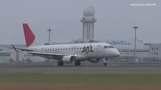 鹿児島空港 J-AIR (JLJ/JAL) Embraer ERJ-170 JA212J 離陸 2015.10.31