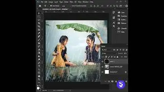 🌧️☂️Make Rain Effect In Photoshop - Short 