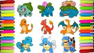 Pok&eacute;mon coloring book | Kanto Pokedex Ep.1