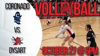 October 27: Coronado vs Dysart - Girl's Volleyball
