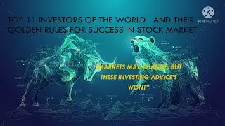 World's Most SUCCESSFUL Investors Share Their Best INVESTING ADVICE-top investors