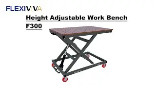 Robust, versatile and mobile - the height adjustable work bench F300