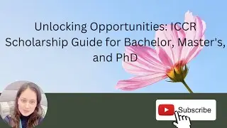 Indian Council for Cultural Relations Scholarship #scholarship #studyabroad