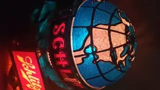 schlitz globe clock sign