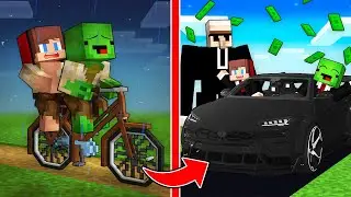 Mikey and JJ From Poor to President in Minecraft (Maizen)