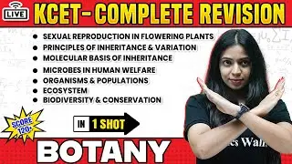 Ecosystem & Other Chapters in 1 Shot | Botany | KCET Complete Revision | 120+ Fixed Marks 🔥