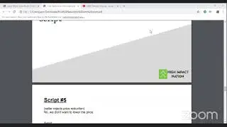 Tuesday role play - price reduction scripts