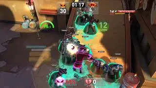 #1 Zombie survival solo Easy 5 waves | Project Brawl Busters