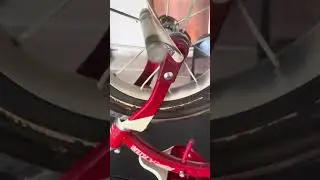How to remove the pedals off a retro red radio flyer tricycle