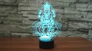 FS-3107 Four hands of Buddha 3d night light