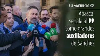 🔴 #&Uacute;LTIMAHORA | Santiago Abascal se&ntilde;ala a Guardiola y Feij&oacute;o como grandes auxiliadores de S&aacute;nchez