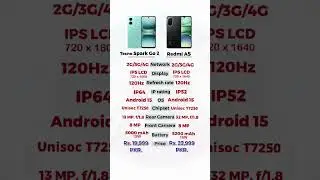 ‼️Tecno Spark Go 2 Vs Redmi A5.