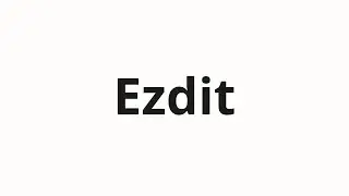 How to pronounce Ezdit | Ездит (Rides in Russian)