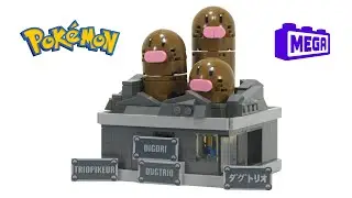 Building MEGA Pokemon Mini Motion Dugtrio - LEGO Pokemon Speed Build
