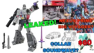 Nexus Prime DETAILS LEAK, SS86 Battle Damage Megatron IMAGES, Collab Soundwave? Lio Convoy $60