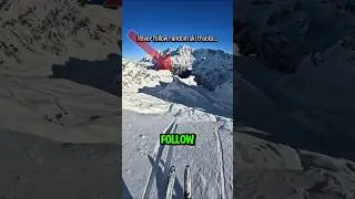 POV: The Ski Tracks Lie 😳 #shorts