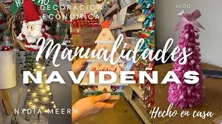 🎄Fui a buscar adornos navideños baratos | Terminé haciendo 3 manualidades hermosas✨