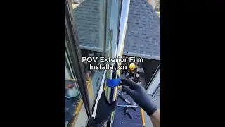 POV: Installing Exterior Window Film in Calgary &ndash; Heat, UV, & Privacy Boost. #Tintitpro #SolarGard