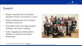 Civil society members in EMA scientific committees: an overview