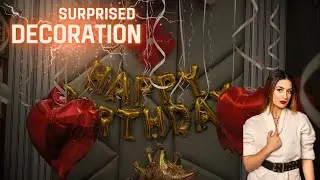 Romantic Birthday Room Decoration | Red & White Balloon Surprise! ❤️🎈